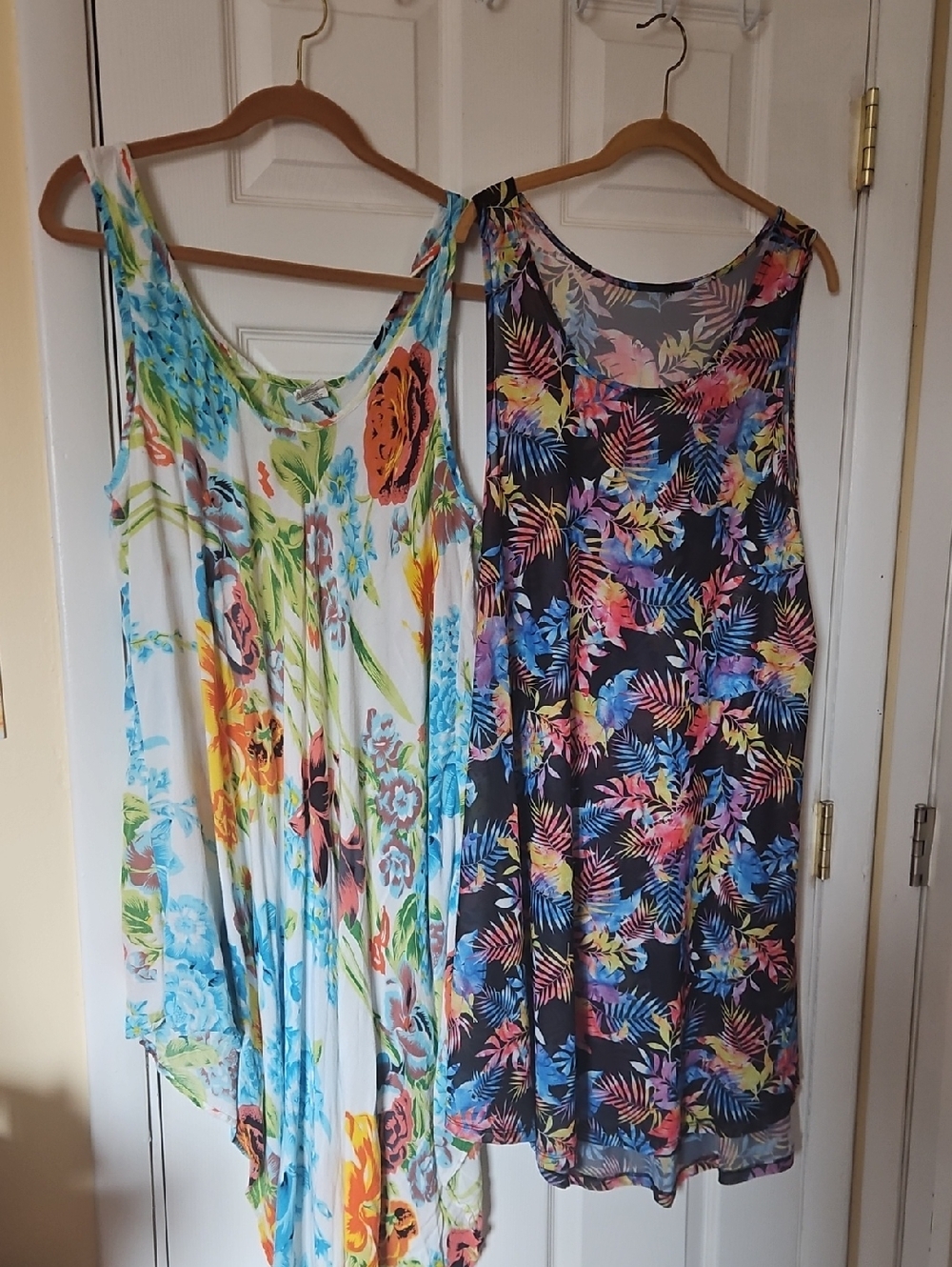 2 Floral Summer Bathing Suit Cover Ups- Multicolor